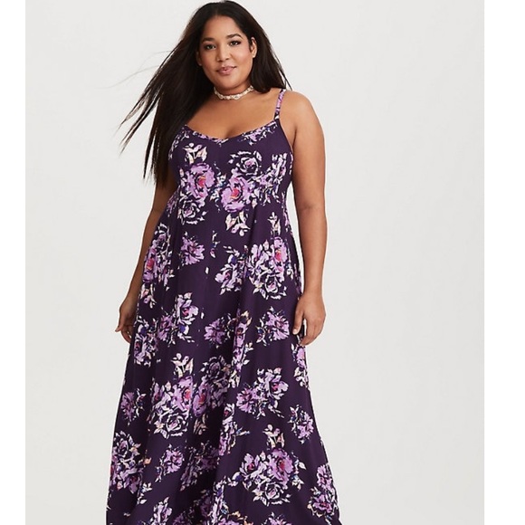 torrid Dresses & Skirts - torrid floral challis maxi dress plus size 5x